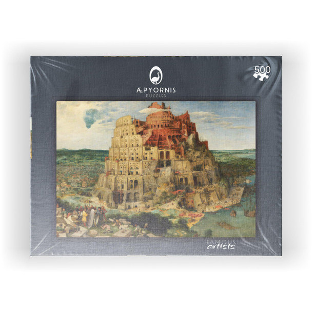 MyPuzzle The Tower of Babel 1563 by Pieter Bruegel The Elder - Premium 500 Piece Jigsaw Puzzle for Adults