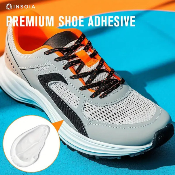 Shoe Glue Sole Repair Kit, 0.51oz x2 Heavy Duty Shoe Adhesive, Waterproof, Flexible, Clear- Drying for Sneakers, Boots, Leather, Rubber,