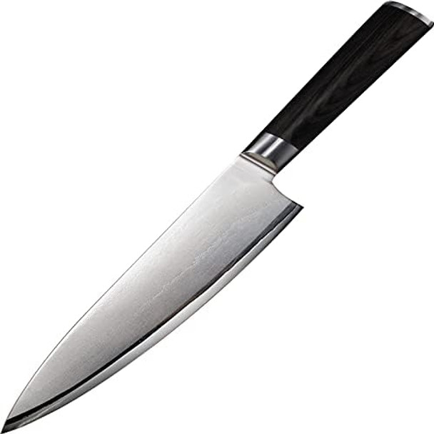 Chef Knife 8 Inch Professional Kitchen Knife Japanese High Carbon Stainless Steel Sharp Knife With Ergonomic Handle And Box