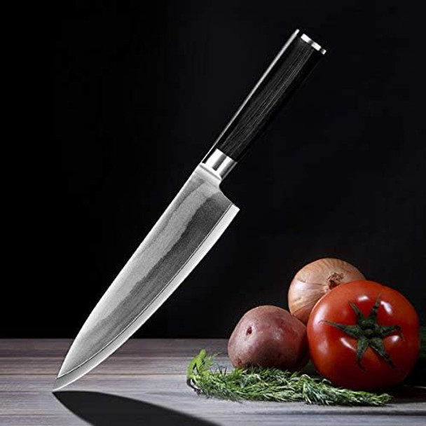 Chef Knife 8 Inch Professional Kitchen Knife Japanese High Carbon Stainless Steel Sharp Knife With Ergonomic Handle And Box
