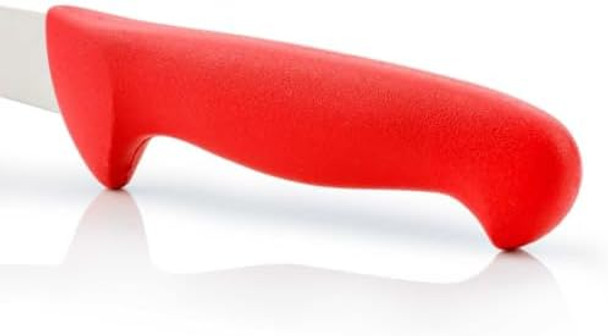 Arcos Series 2900 - Butcher Knife Steak Knife - 5" Nitrum Stainless Steel Blade - Red Polypropylene Handle - Color Identification System - Silver - 7'' Size For Heavy Use - Series 2900 - Color Red. Arcos Series 2900 - Butcher Knife Steak Knife - 5" Nitrum Stainless Steel Blade - Red Polypropylene Handle - Color Identification System - Silver - 7'' Size For Heavy Use - Series 2900 - Color Red.