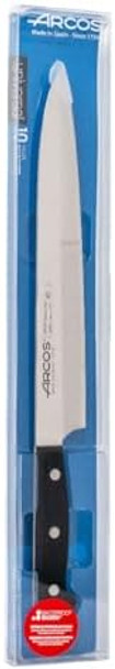 Arcos Chef Knife 9.5 Inch Stainless Steel. Yanagiba Asian Knife. Ergonomic Polyoxymethylene Handle And 240Mm Blade. Series Universal. Color Black
