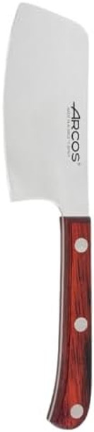 Arcos Steak Knife/Table Knife 4 Inches Nitrum Stainless Steel And 90 Mm Blade. Steak Knife To Cut Fillets And Grilled Meat. Handle Pack - Wood Brown. Series Mesa. Color Brown