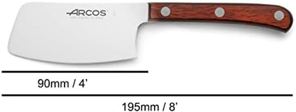 Arcos Steak Knife/Table Knife 4 Inches Nitrum Stainless Steel And 90 Mm Blade. Steak Knife To Cut Fillets And Grilled Meat. Handle Pack - Wood Brown. Series Mesa. Color Brown