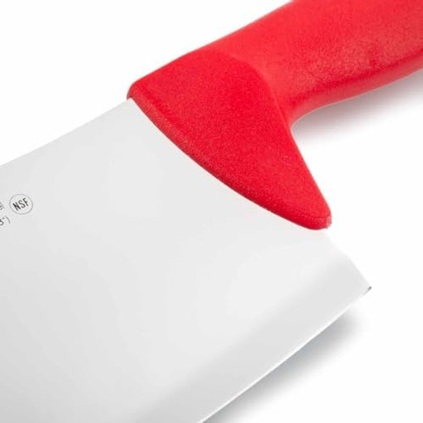 Arcos Cleaver Knife 8 Inch Nitrum Stainless Steel And 200 Mm Blade. Professional Butcher Knife. Ergonomic Polypropylene Handle. Series 2900. Color Red.