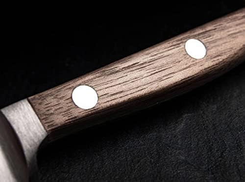 Boker Heritage 3.5 Inch Paring Kitchen Knife Flat Cut Forged Stainless Steel Classic Design Made In Germany (Black Pom)