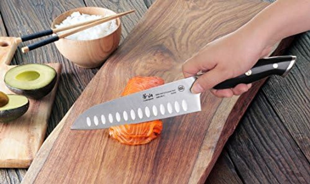 Cangshan Z Series 62496 German Steel Forged Santoku Knife 7-Inch Cangshan Z Series 62496 German Steel Forged Santoku Knife 7-Inch