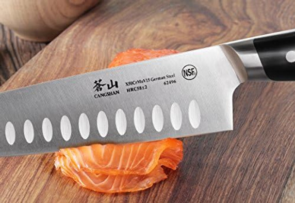 Cangshan Z Series 62496 German Steel Forged Santoku Knife 7-Inch Cangshan Z Series 62496 German Steel Forged Santoku Knife 7-Inch