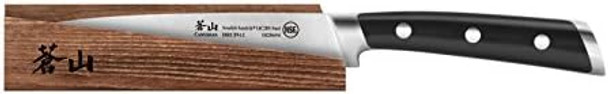 Cangshan Ts Series 1020700 Swedish 14C28N Steel Forged 5-Inch Utility Knife And Wood Sheath Set