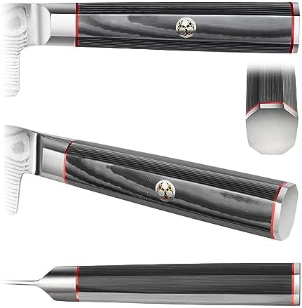 Cangshan Yari Series X-7 Damascus Steel 8-Inch Chef'S Knife With Sheath