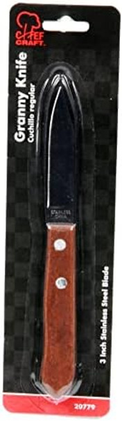 Chef Craft 20779 1-Piece Stainless Steel Granny Knife 3 Inch Blade 8.75 Inch