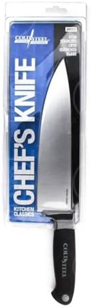 Cold Steel Kitchen Classics Series Chef'S Knife German 4116 Stainless Cryo Quenched Fixed Blade Drop Point Knife Overall Length - 13" Cold Steel Kitchen Classics Series Chef'S Knife German 4116 Stainless Cryo Quenched Fixed Blade Drop Point Knife Overall Length - 13"