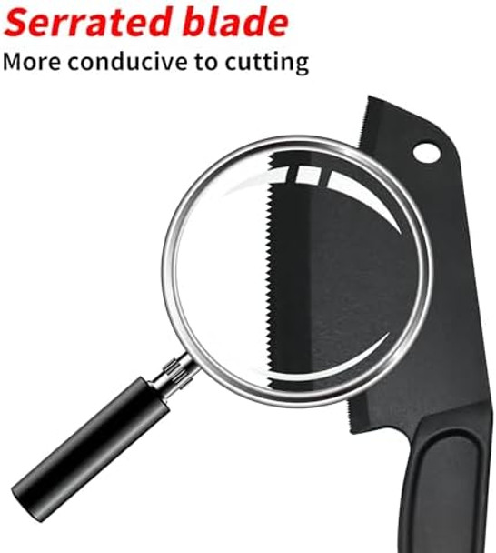 Nylon Knife With High Temperature Resistance For Nonstick Pans Lightweight Plastic Kitchen Knife Safe For Kids Best For Cutting Bread Pizza Fruits Vegetables (1 Full Serration)
