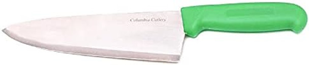 Columbia Cutlery 8 In. Green Chef / Cook Knife (Single Chef Knife)