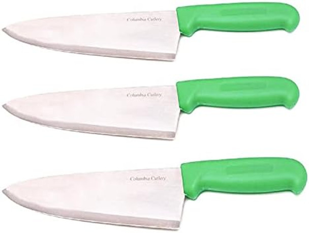 Columbia Cutlery 8 In. Green Chef / Cook Knife (Single Chef Knife)