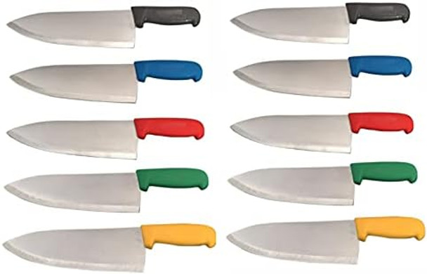 Set Of 3-10” Chef Knives Cook French Stainless Steel (Blue)