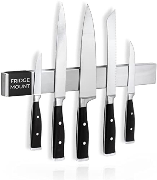 Cucino Refrigerator Magnetic Knife Strip - Steel Magnetic Knife Holder For Refrigerator