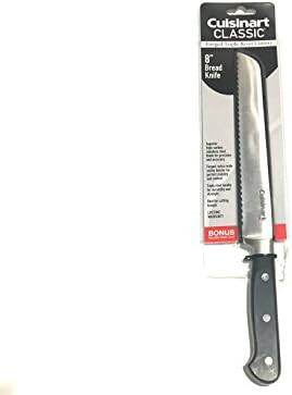 Cuisinart C77Tr-8Bd Triple Rivet Collection 8" Bread Knife Black & C77Tr-8Cf Triple Rivet Collection 8" Chef Knife Black