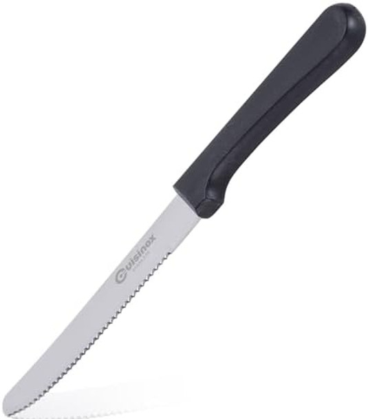 Cuisinox Steak Knives Set Of 4 Black Polypropylene Handle With Rounded Tip