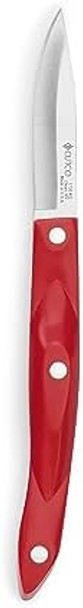 Cutco Model 1720 Paring Knife With Red Handle....2¾" High Carbon Stainless Blade....5" Thermo-Resin Handle...In Factory-Sealed Plastic Bag.