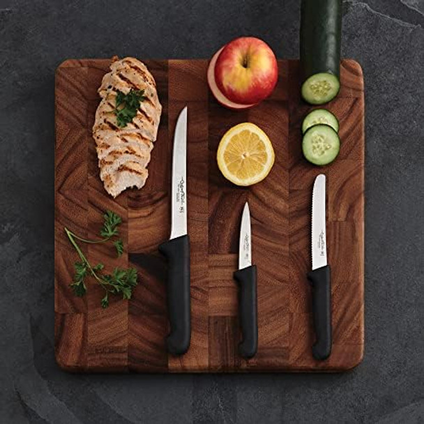 Granton Santoku Knife Cat Cora Approved Soft-Grip Handle Nsf German Steel 7-Inch Blade