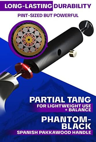 Dalstrong Meat Cleaver Knife-4.5"-Phantom Series-Premium Japanese High-Carbon Steel-Razor Sharp-Spanish Pakkawood Handle Kitchen Knife -Meat Cutting Carving- W/Sheath