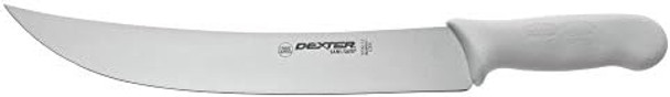 Dexter Sani-® Stainless Steel Steak Knife With White Polypropylene Handle - 12"L Blade