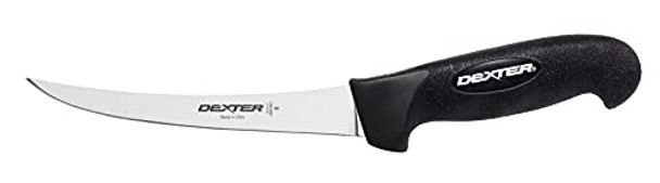 Dexter Russell Sg131-6B-Pcp Sofgrip (24003B) Boning Knife 6" Narrow Curved Dexsteel Stain- High-Carbon Steel Non-Slip Black Soft Rubber Grip Handle Perfect Cutlery Packaging Dexter Russell Sg131-6B-Pcp Sofgrip (24003B) Boning Knife 6" Narrow Curved Dexsteel Stain- High-Carbon Steel Non-Slip Black Soft Rubber Grip Handle Perfect Cutlery Packaging
