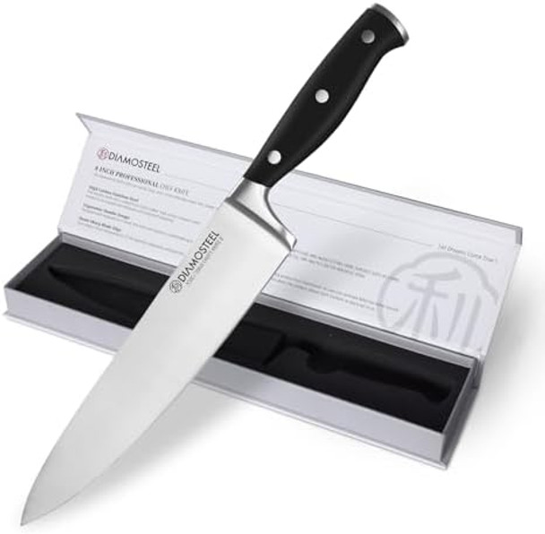 Chef'S Knife Premium 8-Inch Kitchen Knife 5Cr15Mov High Carbon Stainless Steel With Ergonomic Abs Handle Cooking Knife For Cutting Slicing & Dicing Ideal Presents For Any Occasion Chef'S Knife Premium 8-Inch Kitchen Knife 5Cr15Mov High Carbon Stainless Steel With Ergonomic Abs Handle Cooking Knife For Cutting Slicing & Dicing Ideal Presents For Any Occasion