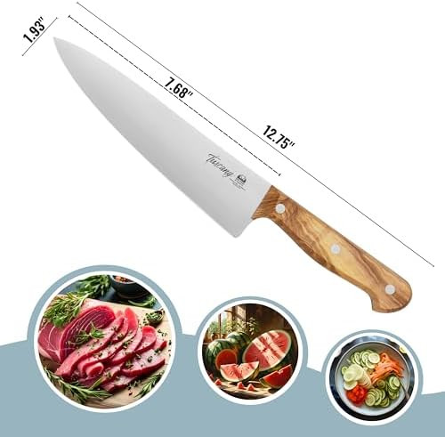 Due Cigni Cutlery Tuscany Chef Knife 20 Cm (7.9 Inch) Stainless Steel