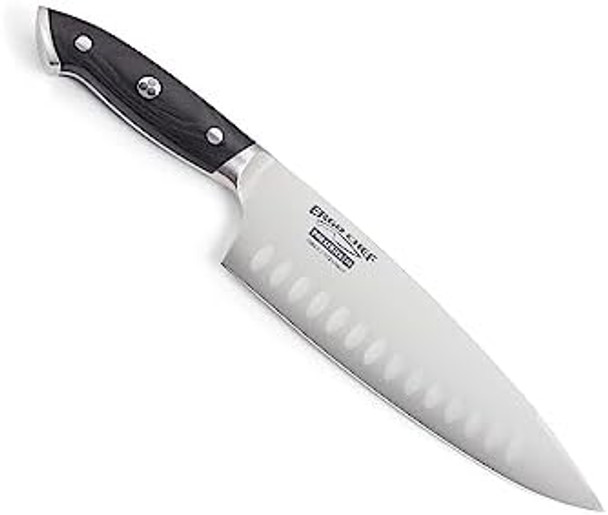 Ergo Chef Pro Series 2.0 8-Inch Chef’S Knife - Forged High Carbon 7Cr17Mov Stainless Steel Blade With Ergonomic Black Pakkawood Handle - Full Tang Construction Ergo Chef Pro Series 2.0 8-Inch Chef’S Knife - Forged High Carbon 7Cr17Mov Stainless Steel Blade With Ergonomic Black Pakkawood Handle - Full Tang Construction