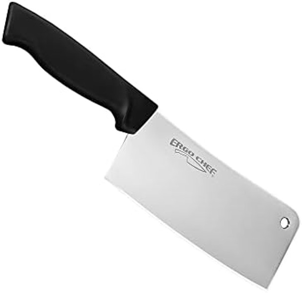 Ergo Chef Prodigy Series 7-Inch Heavy Duty Meat Cleaver - High Carbon Stainless Steel Butcher Knife With Ergonomic Non-Slip Handle For Chopping Meat & Bones Ergo Chef Prodigy Series 7-Inch Heavy Duty Meat Cleaver - High Carbon Stainless Steel Butcher Knife With Ergonomic Non-Slip Handle For Chopping Meat & Bones