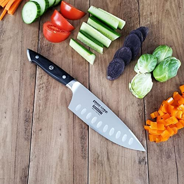 Ergo Chef Pro Series 2.0 6-Inch Chef'S Knife - Forged 7Cr17Mov High Carbon Stainless Steel Blade Ergonomic Black Pakkawood Handle For Unparalleled Cooking Performance