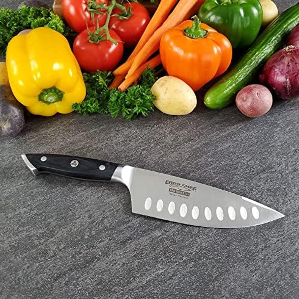Ergo Chef Pro Series 2.0 6-Inch Chef'S Knife - Forged 7Cr17Mov High Carbon Stainless Steel Blade Ergonomic Black Pakkawood Handle For Unparalleled Cooking Performance