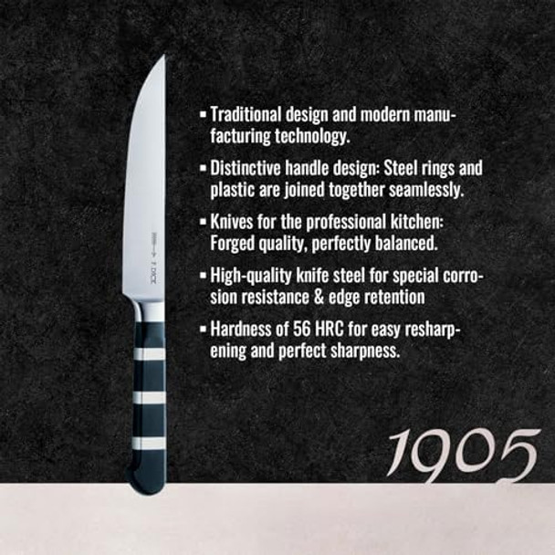 F. Dick – 1905 Steak Knife - Meat Knife With 4.7" Blade & 56 Hrc - Ideal For Cutting Meat & Fish - Utility Knife - Stainless Steel - Ultra Sharp - Ergonomic Handle - High Carbon F. Dick – 1905 Steak Knife - Meat Knife With 4.7" Blade & 56 Hrc - Ideal For Cutting Meat & Fish - Utility Knife - Stainless Steel - Ultra Sharp - Ergonomic Handle - High Carbon