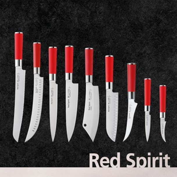 F. Dick – Red Spirit Chef Knife - Classic Kitchen Knife With 8.3" Blade & 56 Hrc - Ideal For Meat & Vegetables - High Carbon - Stainless Steel - Ultra Sharp - Ergonomic Handle - Made In Germany