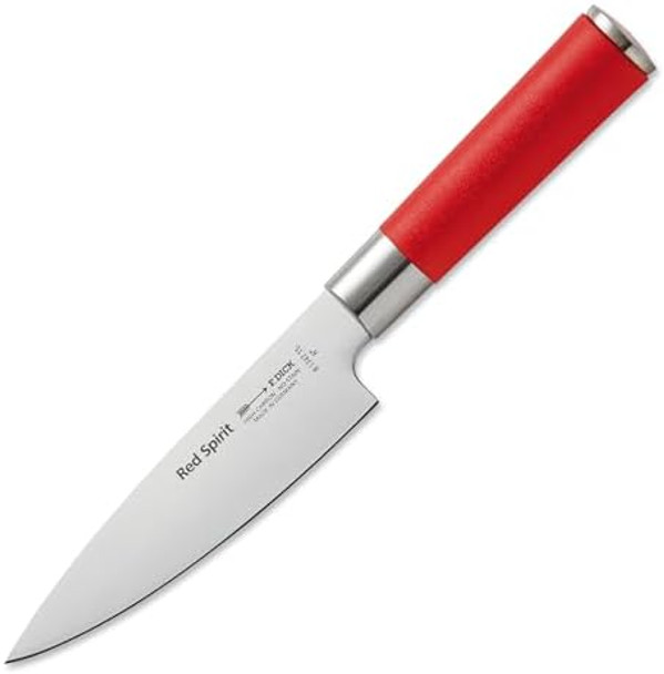F. Dick - Red Spirit Chef’S Knife - Kitchen Knife With 5.9’’ Blade & 56 Hrc - Ideal For Precise Cuts - Versatile Knife - Nsf - Ultra Sharp - Ergonomic Handle - High Carbon - Made In Germany F. Dick - Red Spirit Chef’S Knife - Kitchen Knife With 5.9’’ Blade & 56 Hrc - Ideal For Precise Cuts - Versatile Knife - Nsf - Ultra Sharp - Ergonomic Handle - High Carbon - Made In Germany