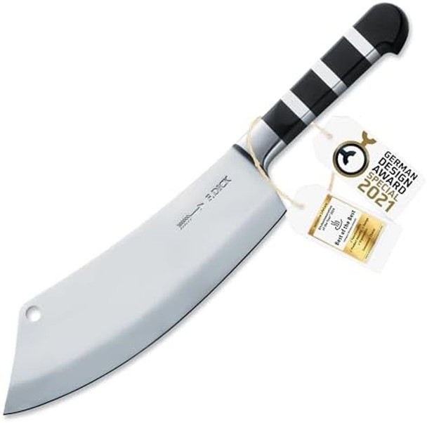 F. Dick – 1905 Chef Knife Ajax - Kitchen Knife With 8.7" Blade & 56 Hrc - Ideal For Meat & Poultry - Stainless Steel - Antique Blade Shape - Ultra Sharp - Ergonomic Handle F. Dick – 1905 Chef Knife Ajax - Kitchen Knife With 8.7" Blade & 56 Hrc - Ideal For Meat & Poultry - Stainless Steel - Antique Blade Shape - Ultra Sharp - Ergonomic Handle