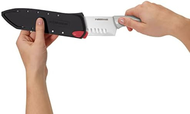 Farberware Edgekeeper Self-Sharpening Santoku Knife 5-Inch Stainless Farberware Edgekeeper Self-Sharpening Santoku Knife 5-Inch Stainless