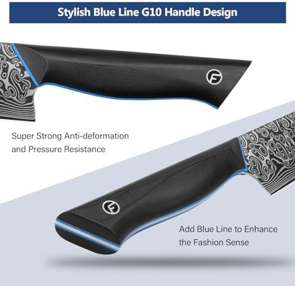 Kitchen Knife Sharp Chef Knife With G10 Handle Professional Cooking Knife For Home And Kitchen