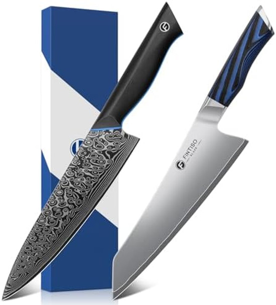 8 Inch Professional Chef Knife High-End Kitchen Knife With G10 Handle For Home And Kitchen