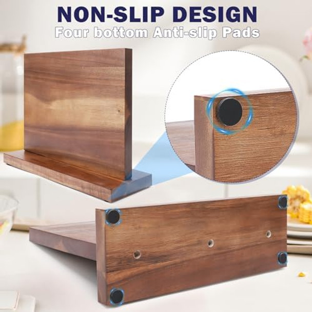 Magnetic Knife Holder Wooden Knife Magnetic Strip Magnetic Knife Block With Strong Magnets Kitchen Knives Organizer Tools No Drilling