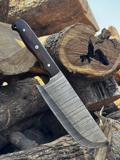 Fixed Blade Damascus Steel Cleaver Knife 12 Inch Professional Sharp Chef Knife Chopping Knifes For Man