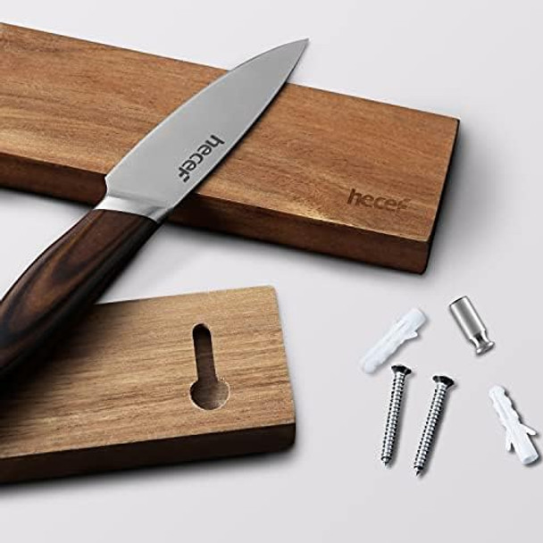 Hecef Magnetic Knife Strips 12" Brown Hecef Magnetic Knife Strips 12" Brown
