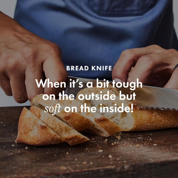 Hedley & Bennett Bread Knife - 8.6 Inches German High Carbon Stainless Steel Ultra Sharp Serrated Blade For Homemade Bread Cakes & Pastries - Shiso (Green)