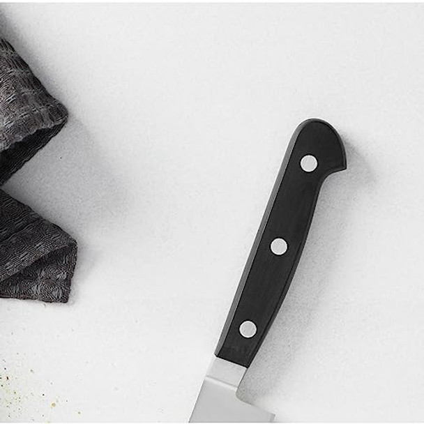 Henckels Classic Razor-Sharp 6-Inch Utility Knife Tomato Knife German Engineered Informed By 100+ Years Of Mastery Black/Stainless Steel