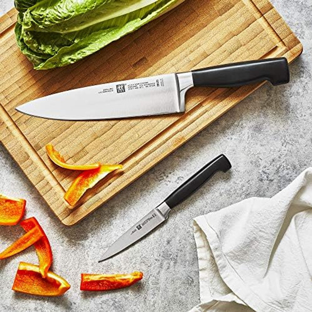 Henckels Solution Razor-Sharp 2-Piece Compact Chef Knife Set German Engineered Knife Informed By Over 100 Years Of Mastery Black Henckels Solution Razor-Sharp 2-Piece Compact Chef Knife Set German Engineered Knife Informed By Over 100 Years Of Mastery Black
