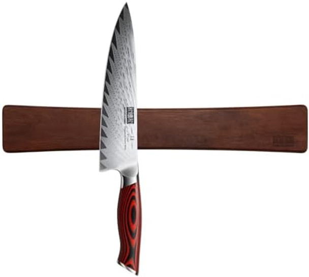 8 Inch Damascus Chef Knife Magnetic Knife Holder For Wall 16 Inch 8 Inch Damascus Chef Knife Magnetic Knife Holder For Wall 16 Inch