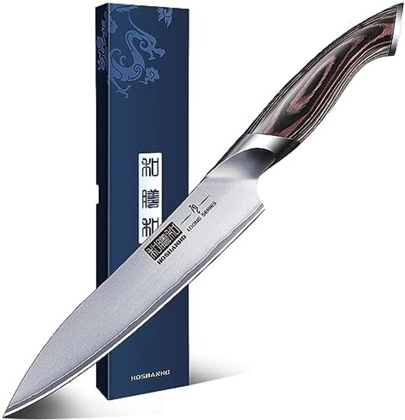 6 Inch Kitchen Knife Ultra Sharp Japanese High Carbon Stainless Steel Chef Knife Multipurpose Kitchen Utility Knife With Ergonomic Pakkawood Handle 6 Inch Kitchen Knife Ultra Sharp Japanese High Carbon Stainless Steel Chef Knife Multipurpose Kitchen Utility Knife With Ergonomic Pakkawood Handle