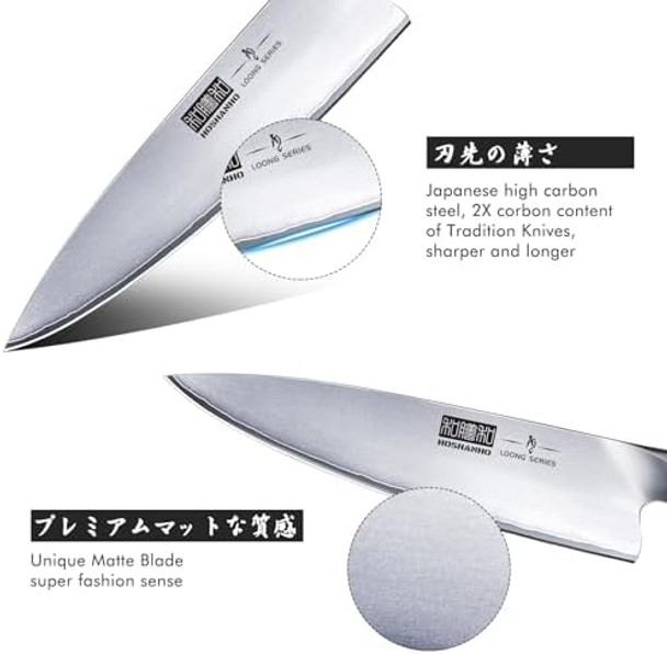 Magnetic Knife Block 14 X 10 Inches & Kitchen Knife In Japanese Steel Aus-10 & 7 Inch Japanese Chef Knife